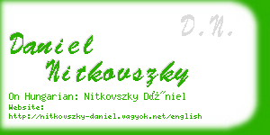 daniel nitkovszky business card